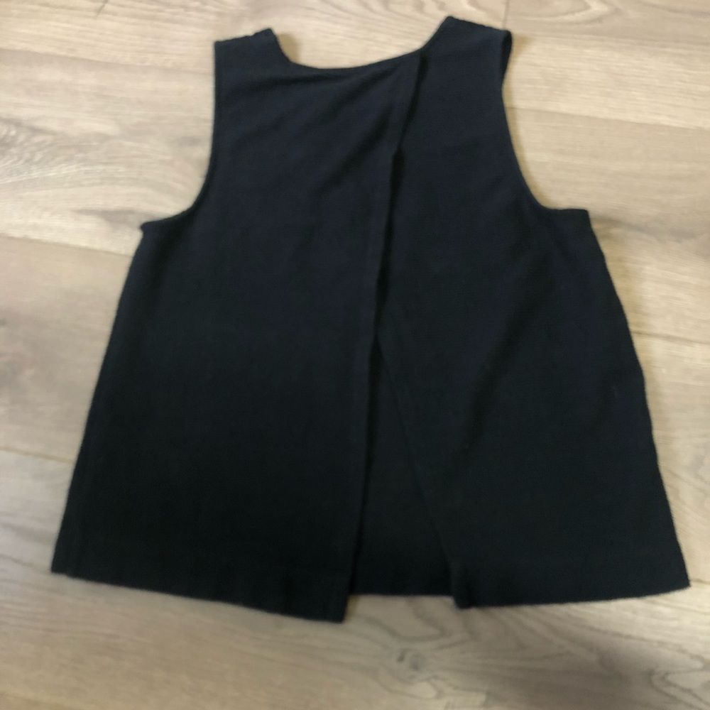 Madewell-texture & thread  split back shell top - Picture 3 of 3